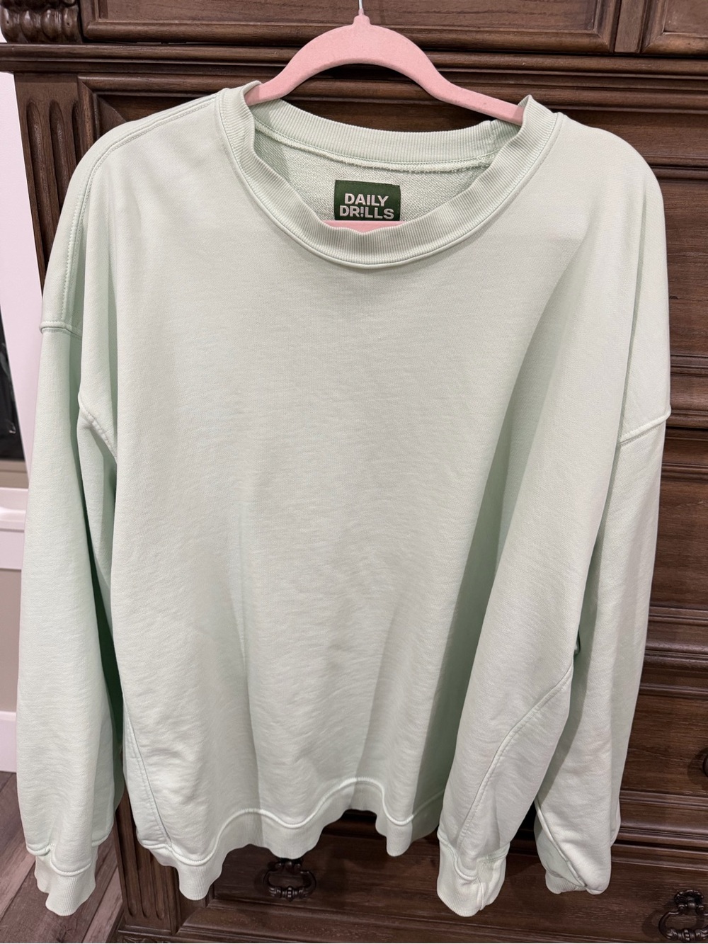 Daily Drills Mint Green Crewneck